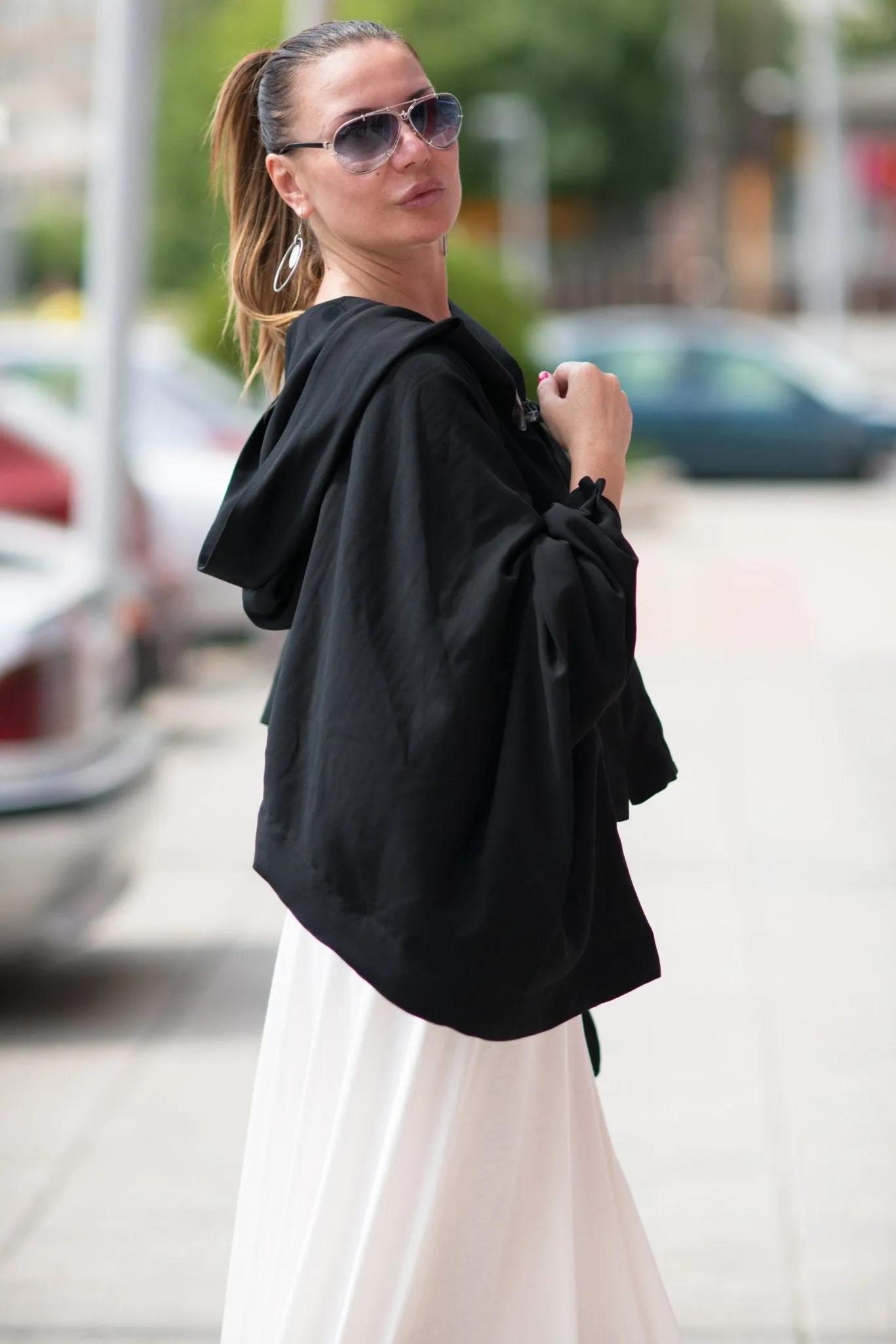 ANASTASIA Cotton Hooded Bolero