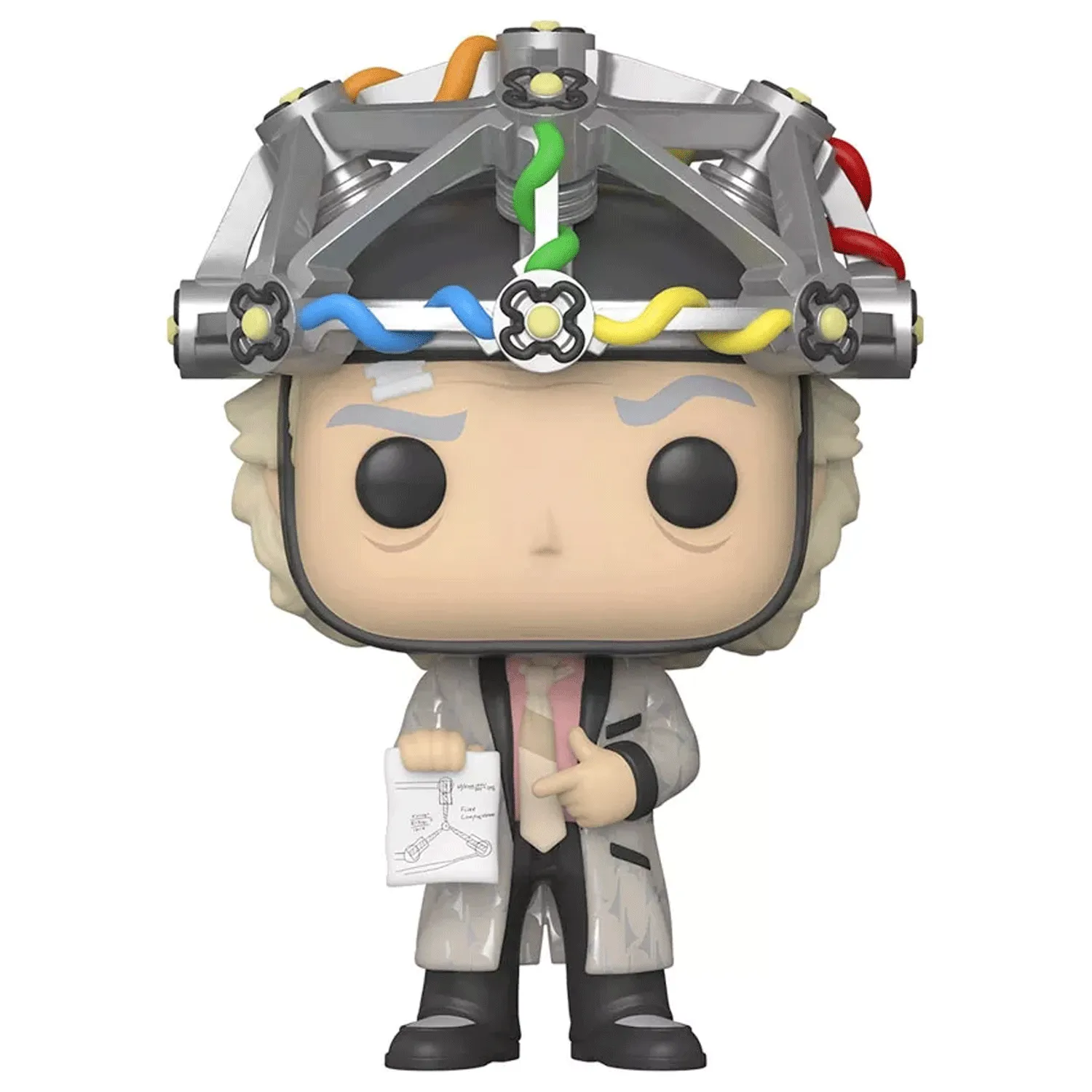 Back To The Future Doc Brown with Helmet Pop! Vinyl and Tee Set