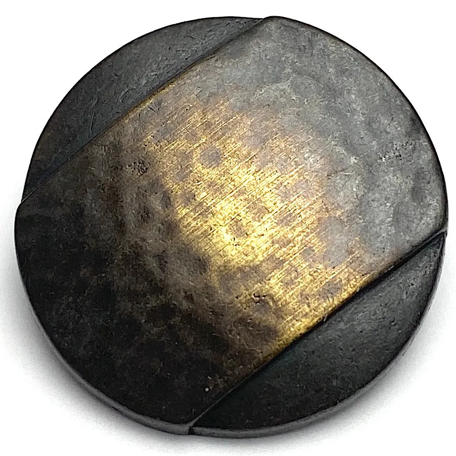 Banded Blended "Old" Brass Metal Button 15/16" / 24mm Shank Back, from JHB Germany # FJ-83