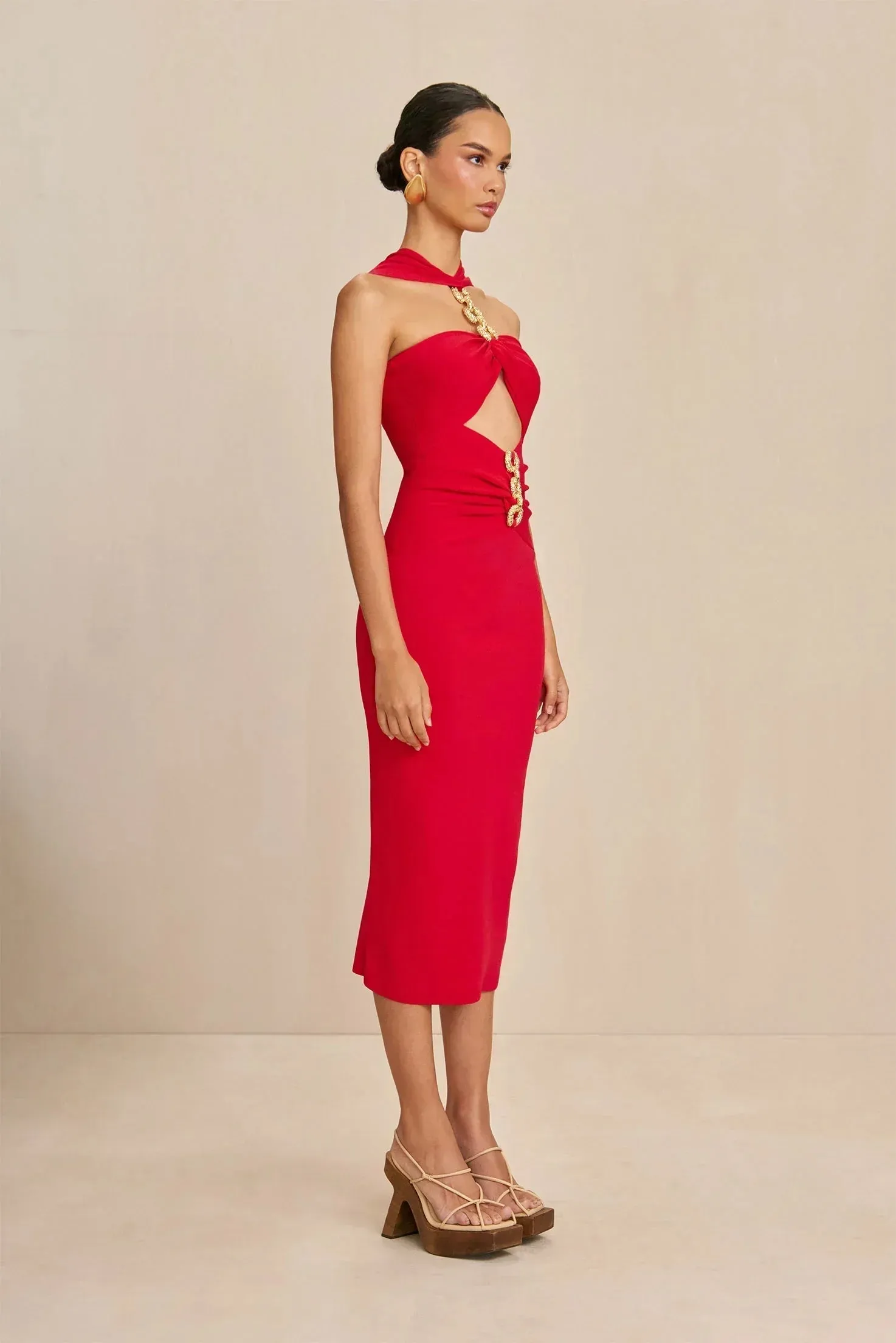 Burning Inside Me Midi Dress