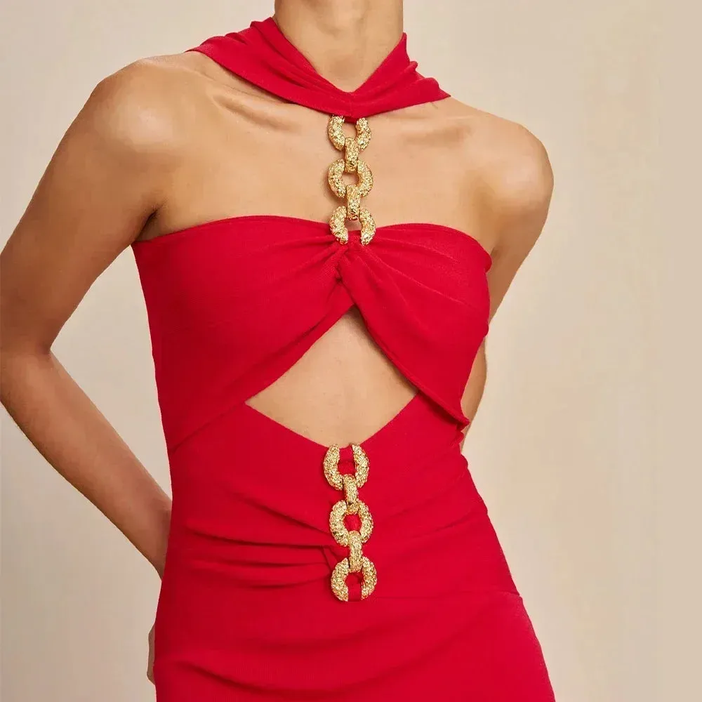 Burning Inside Me Midi Dress