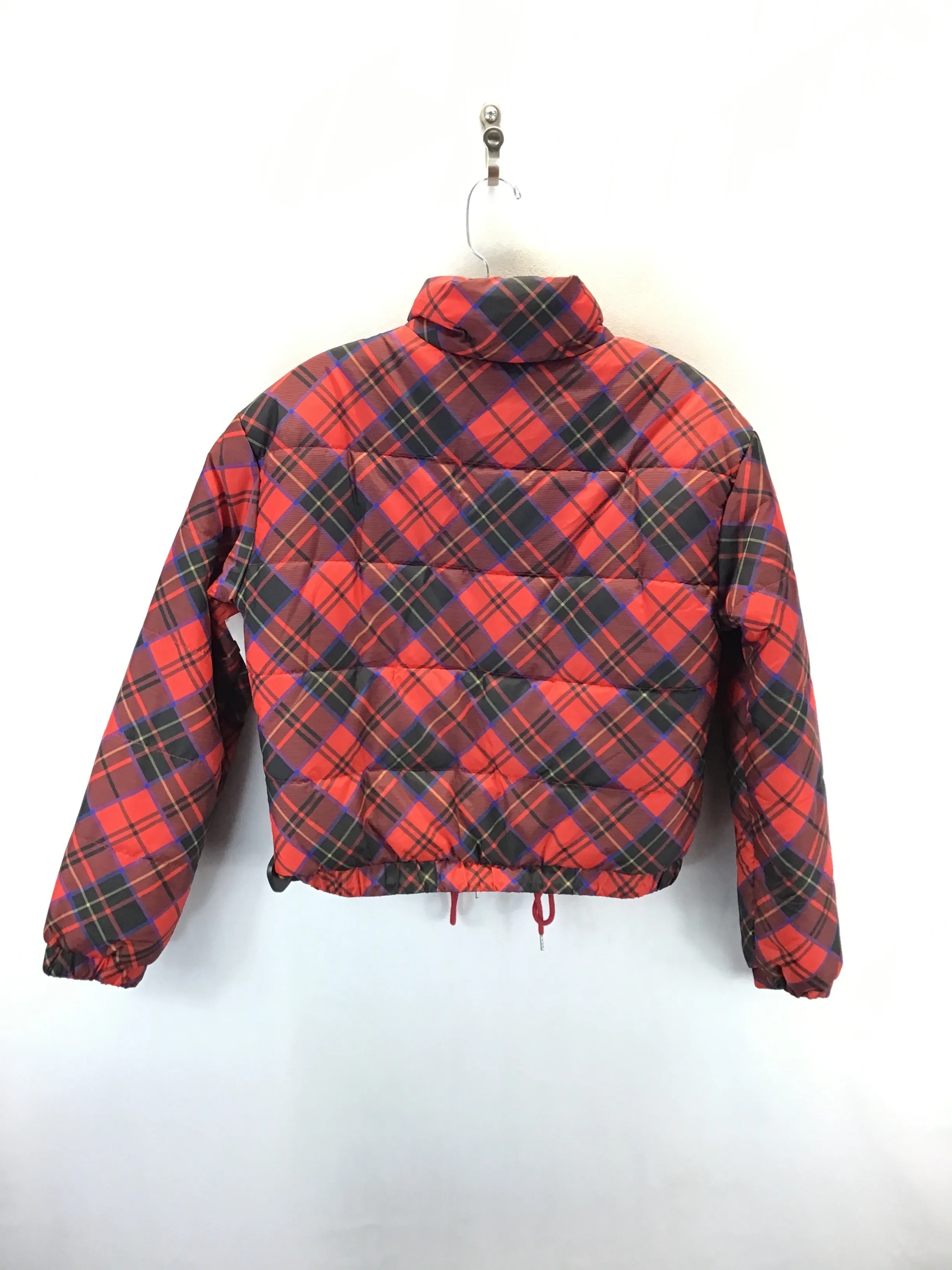 Coat Puffer & Quilted By Ashley In Plaid Pattern, Size: M
