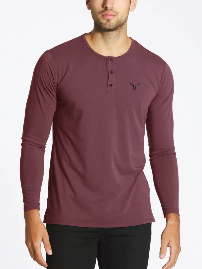 Fadano - Henley L/S - Plum