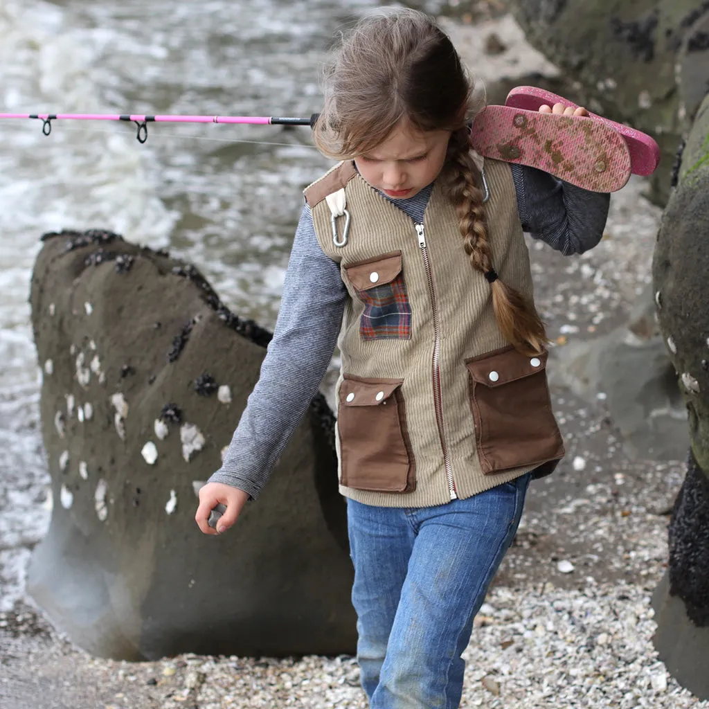 Fishing Vest Add-on Sewing Pattern - Child ~ for Trailblazer Vests