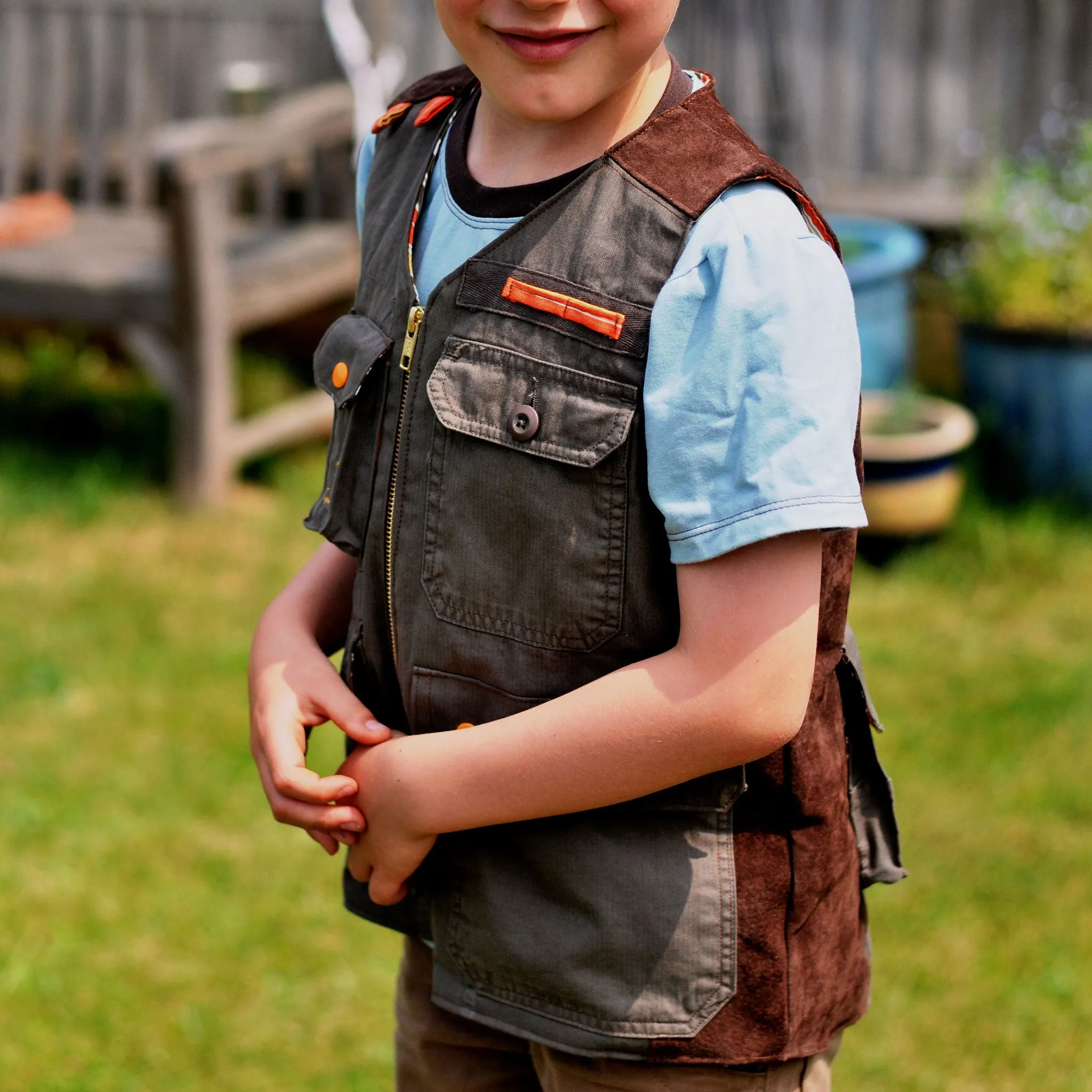 Fishing Vest Add-on Sewing Pattern - Child ~ for Trailblazer Vests