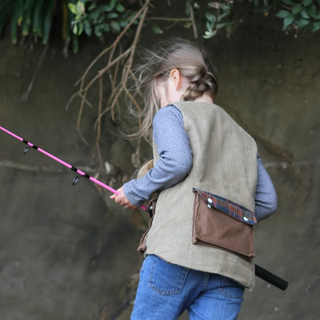 Fishing Vest Add-on Sewing Pattern - Child ~ for Trailblazer Vests