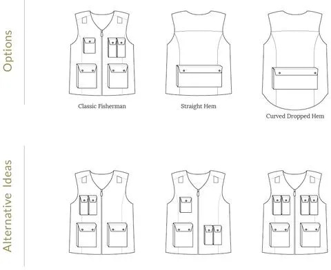 Fishing Vest Add-on Sewing Pattern - Child ~ for Trailblazer Vests