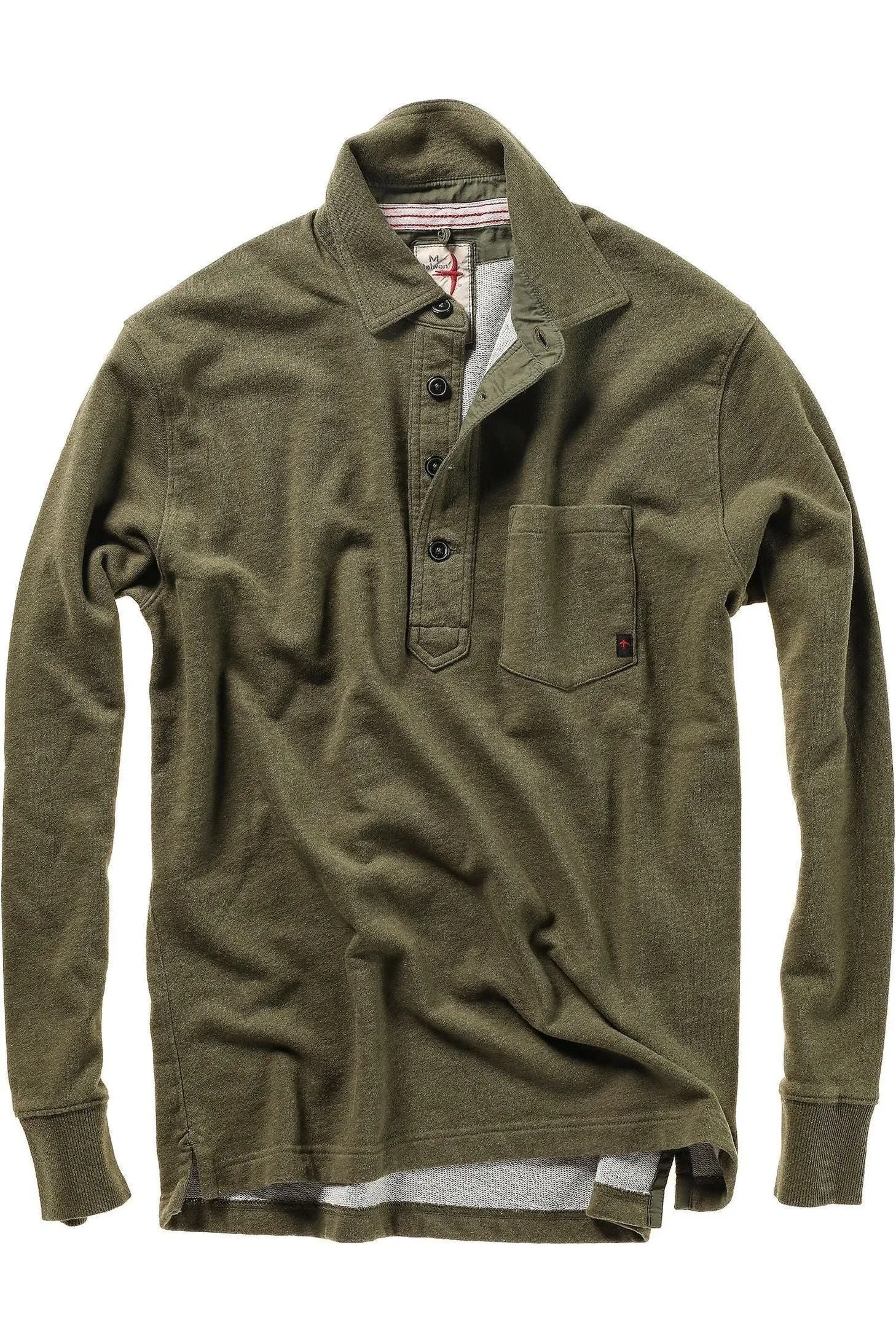 Frenchloop Polo - Loden Heather