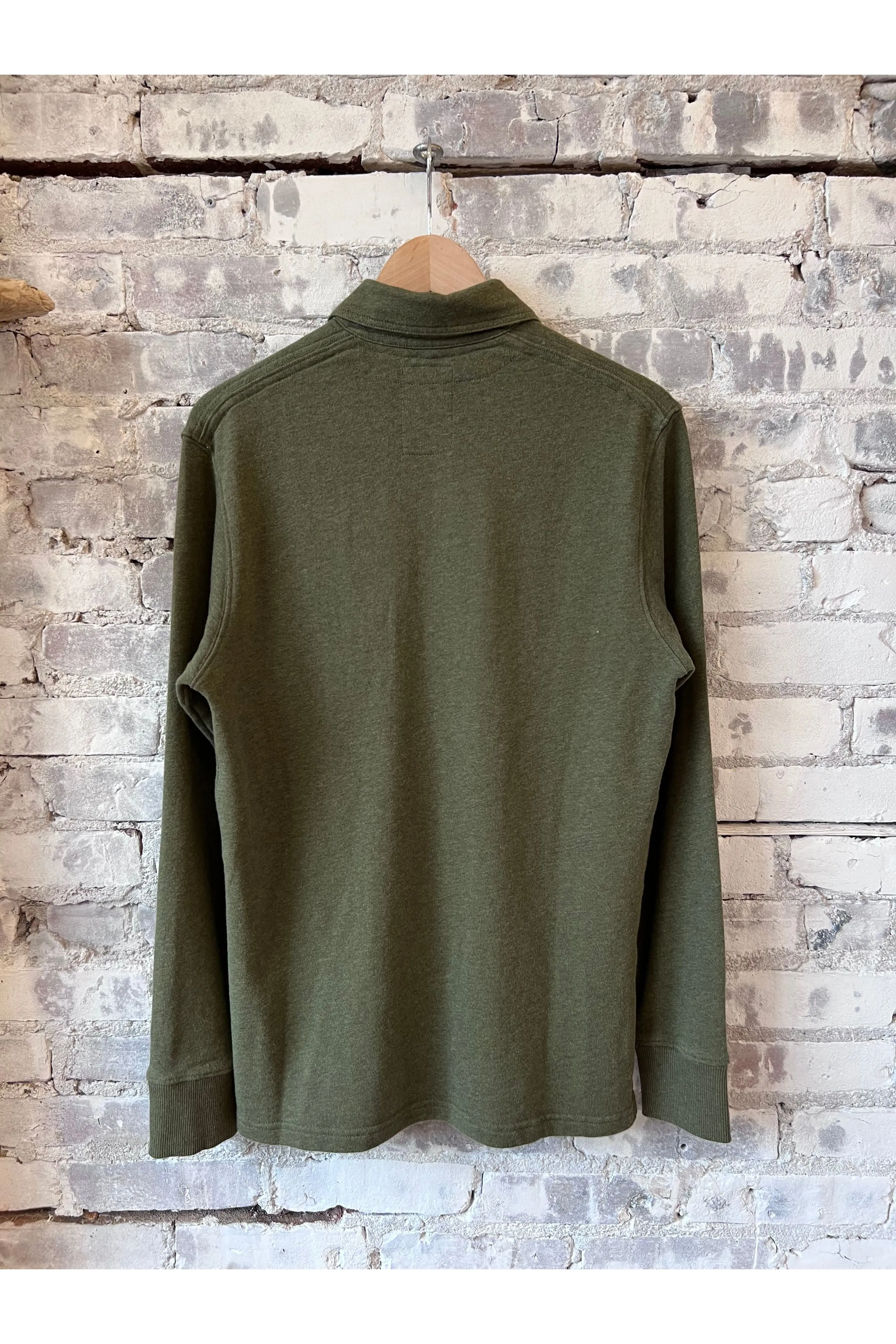 Frenchloop Polo - Loden Heather