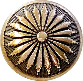 Mesa Sunflower Brass/Black Concho Button 5/8", #SW-214