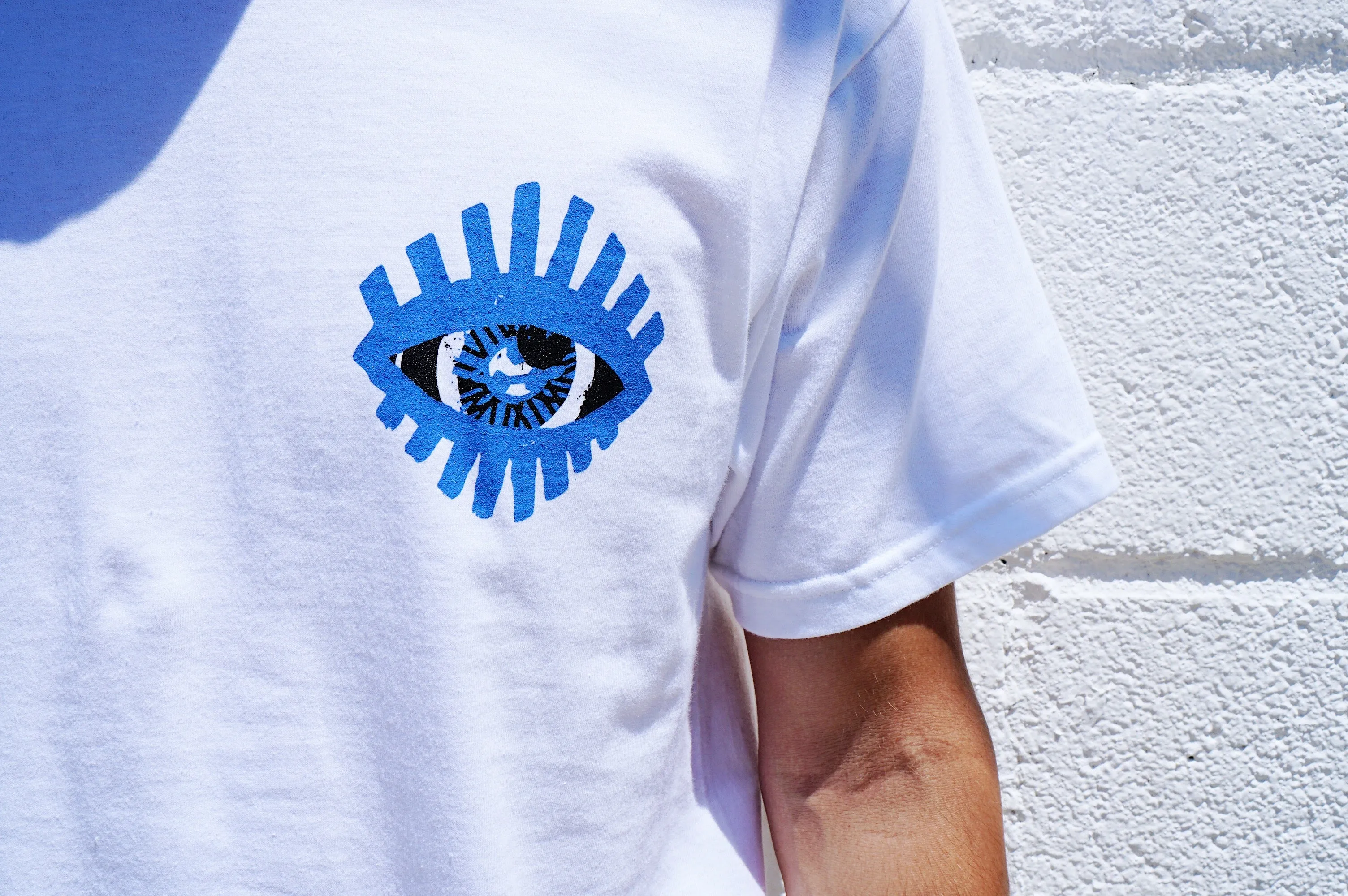 MIDFLD x Geoff Gouveia VISION - White Short Sleeve T-shirt
