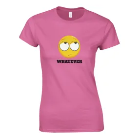 Sjove Emoji T-shirts - Whatever Emoji - Klassik Kvinde T-shirt