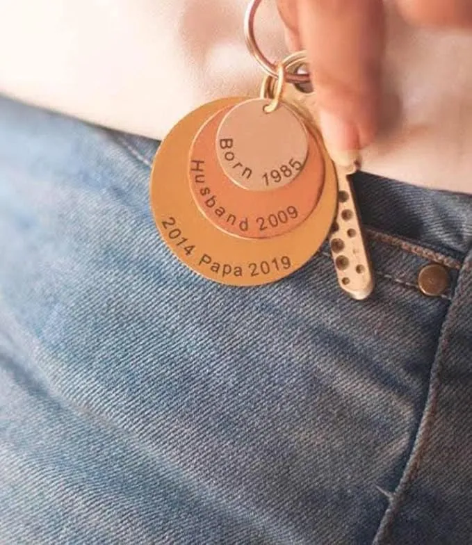 Stainless Steel Personalized Keychain