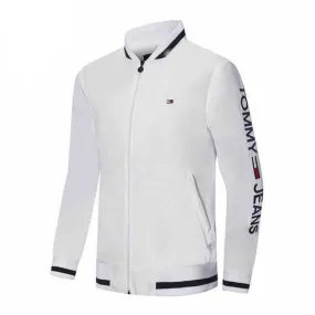 Tommy Hilfiger Blue Collar Strap White Tracksuit