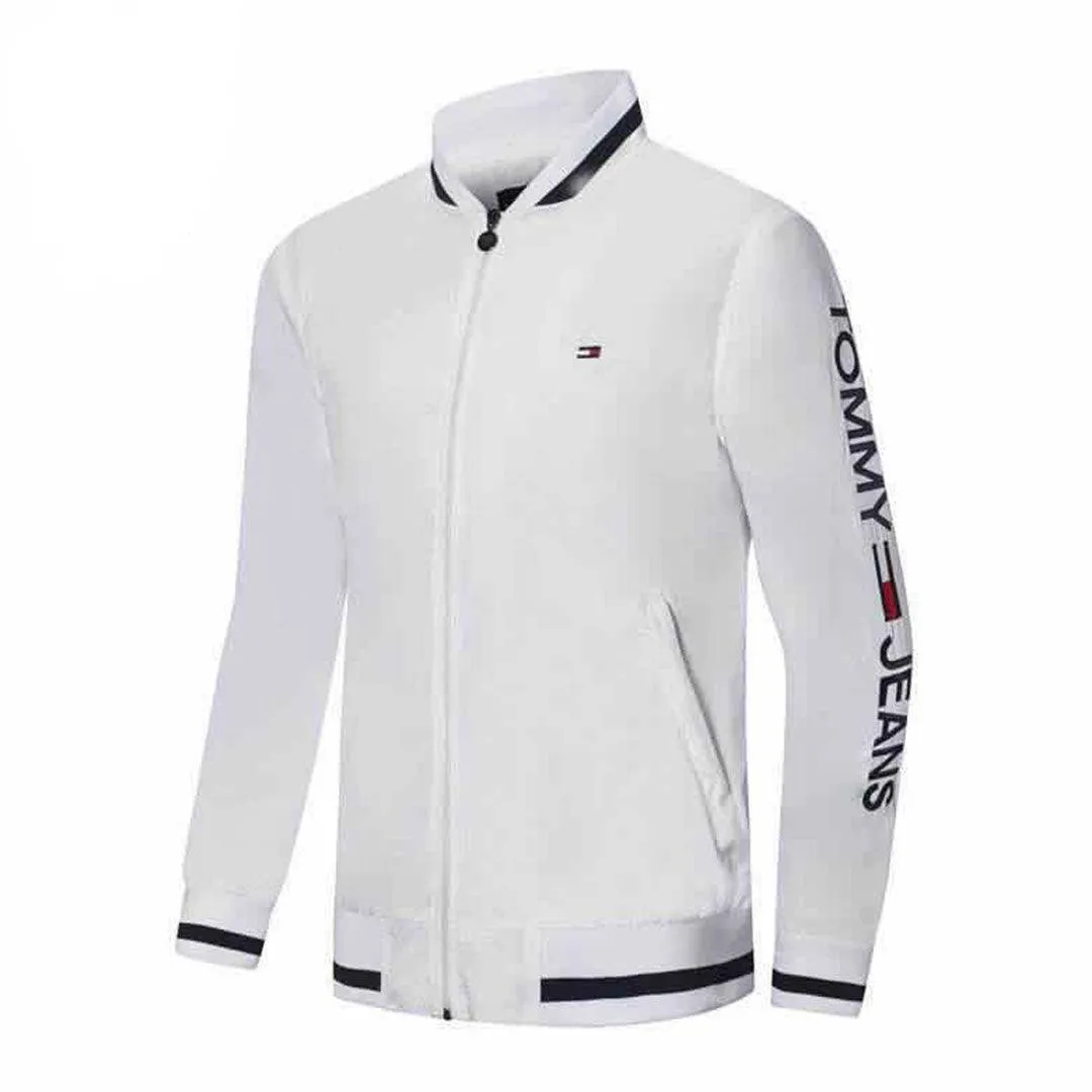 Tommy Hilfiger Blue Collar Strap White Tracksuit